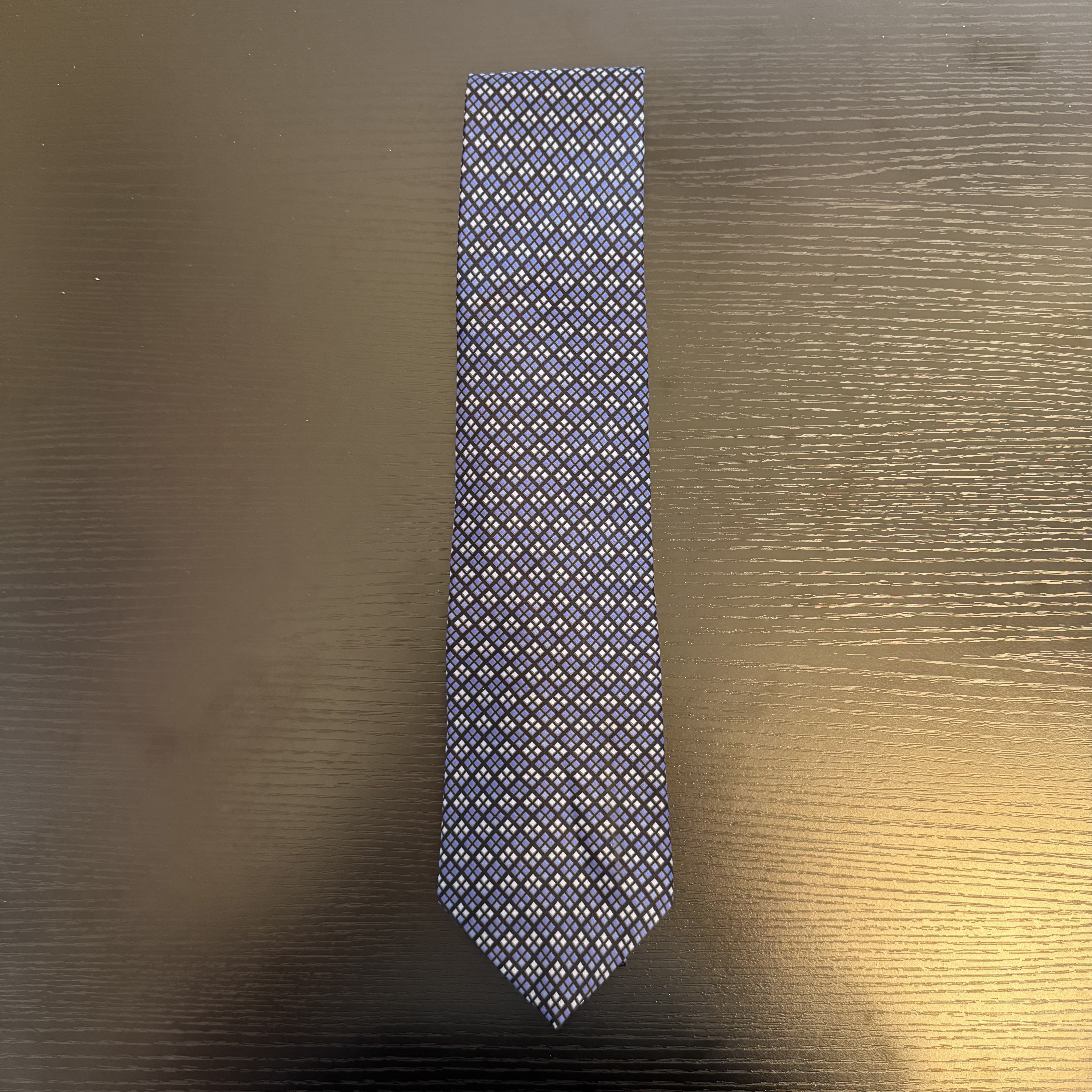 Dkny Blue Diamond Tie